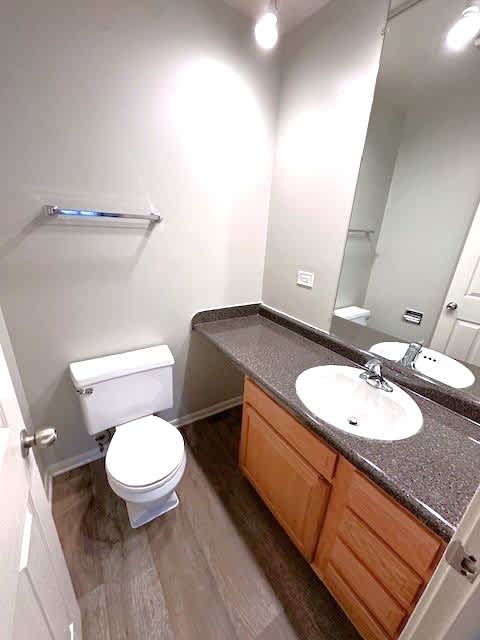 Half Bathroom in Master Bedroom