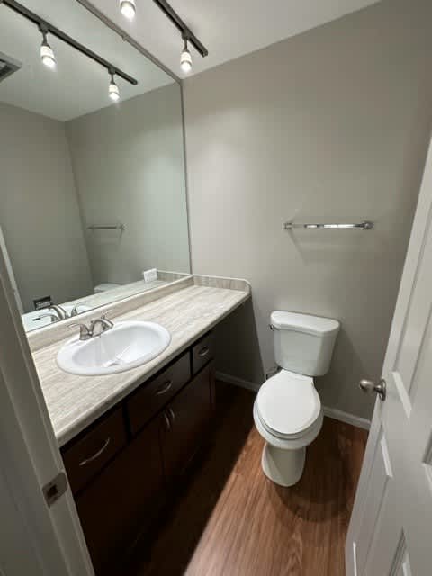 a small bathroom with a toilet and a sink