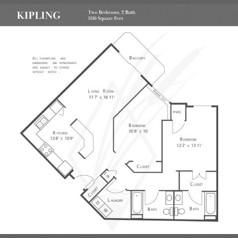 a floor plan of a unit with bedroom and living room