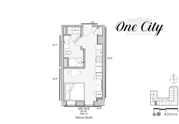 Floor Plan  One City 4AB