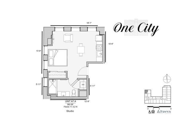 Floor Plan  One City A7A
