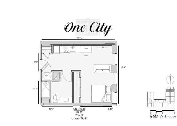 Floor Plan  One City A9B