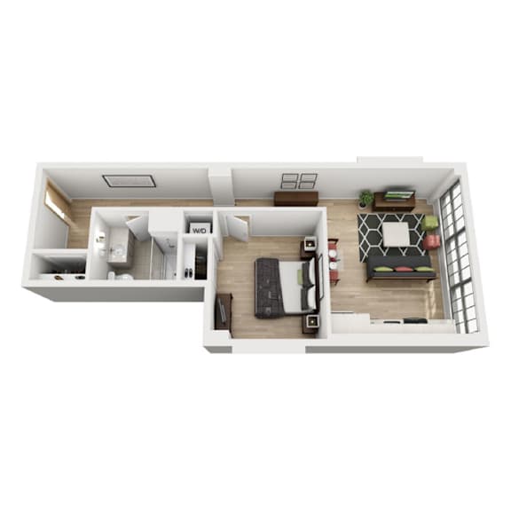 Floor Plan  B1 Floor Plan at 1600 Callowhill, Philadelphia