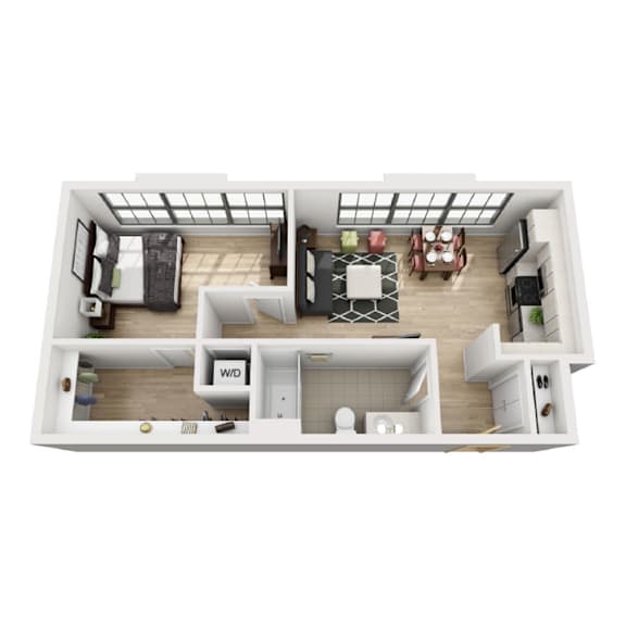 Floor Plan  B2 Floor Plan at 1600 Callowhill, Pennsylvania