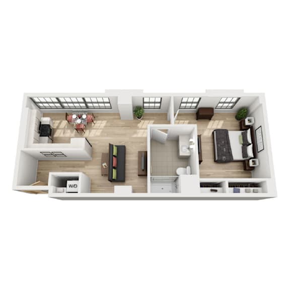 Floor Plan  B4 Floor Plan at 1600 Callowhill, Philadelphia, PA 19130