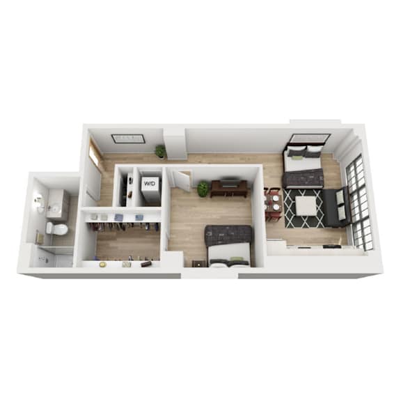Floor Plan  B8 Floor Plan at 1600 Callowhill, Philadelphia Pennsylvania