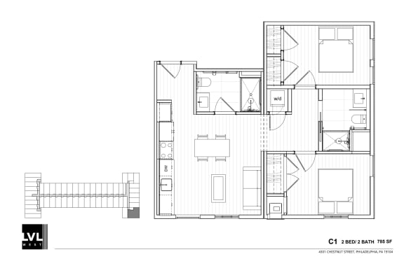 Floor Plan  a floor plan of a house with windows and a balcony