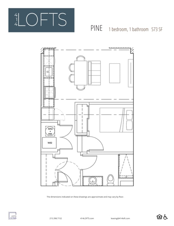 a floor plan for a loft with a bedroom and a bathroom