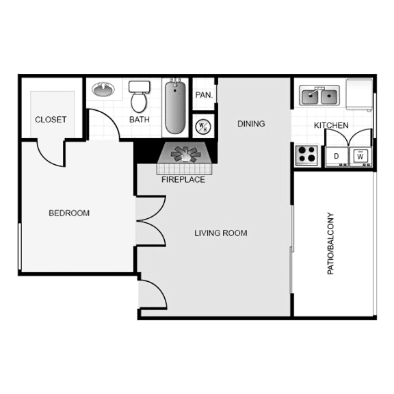 1a Floor Plan at Keller Oaks, Carrollton ?