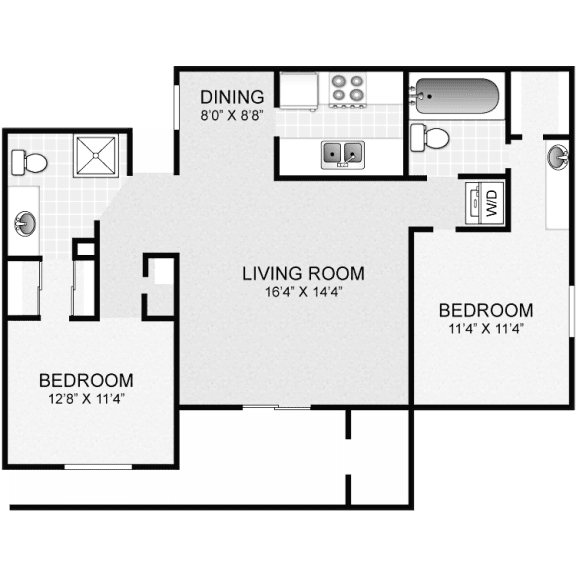 22B Floor Plan at The Hudson, Carrollton, TX 75006 ?