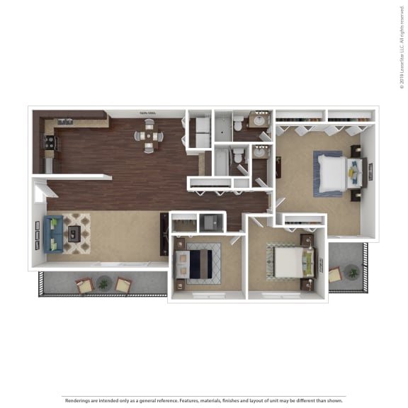 3 Bed 2 Bath Floor Plan at The Grove Brentwood, Nashville ?