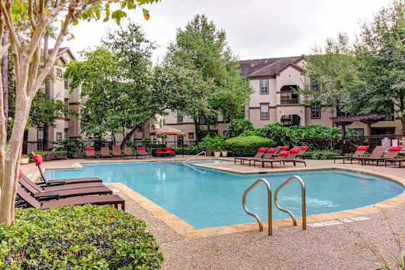 Pool View at Stone Creek at Old Farm Apartments, Houston, Texas
