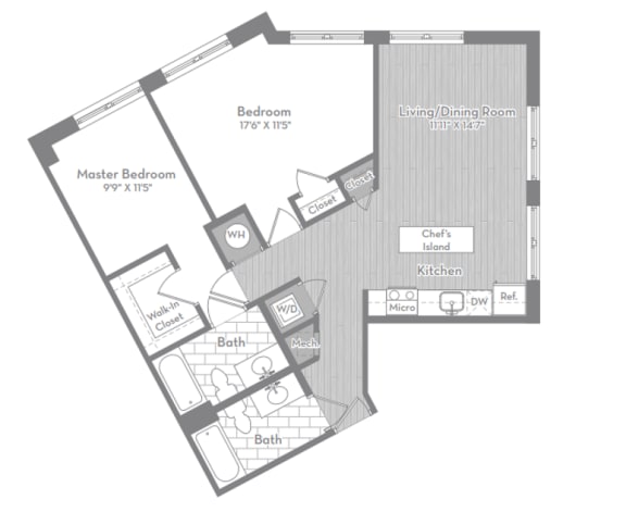 Two Bedroom Two Bathroom