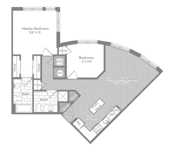 2 Bed 2 Bath