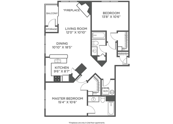 Randall Village Apartments- Crystal Lake, IL - Two Bedroom