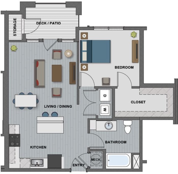 Carver Floor Plan at The Edison at Riverwood, Hermitage, 37076