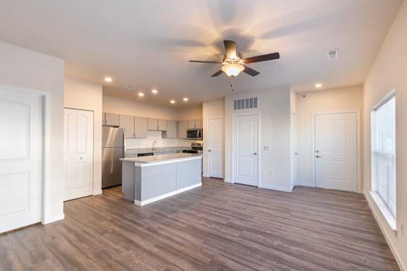 Kitchen View From Living Room at Aventura at Forest Park, St.Louis