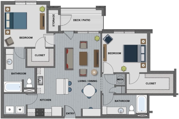 Morgan Floor Plan at The Edison at Riverwood, Hermitage, Tennessee