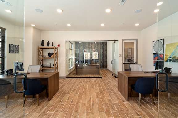 Leasing Desks at Aventura at Wild Horse Creek, Chesterfield, Missouri