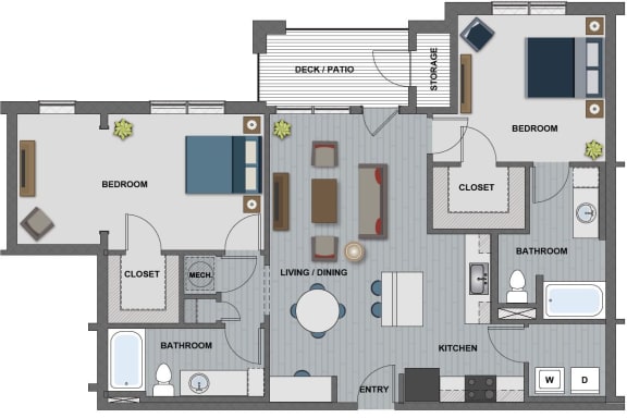 Wakefield Floor Plan at The Edison at Riverwood, Tennessee, 37076
