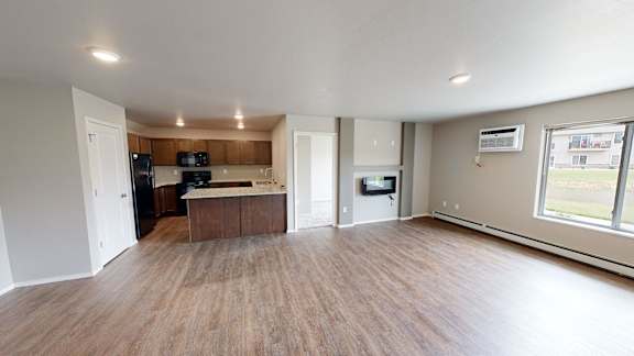 Floor Plan  Kitchen and Living Area- 3 Bed/2 Bath