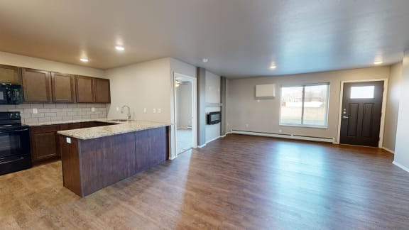 Kitchen and Living Area- 2 Bed/2 Bath