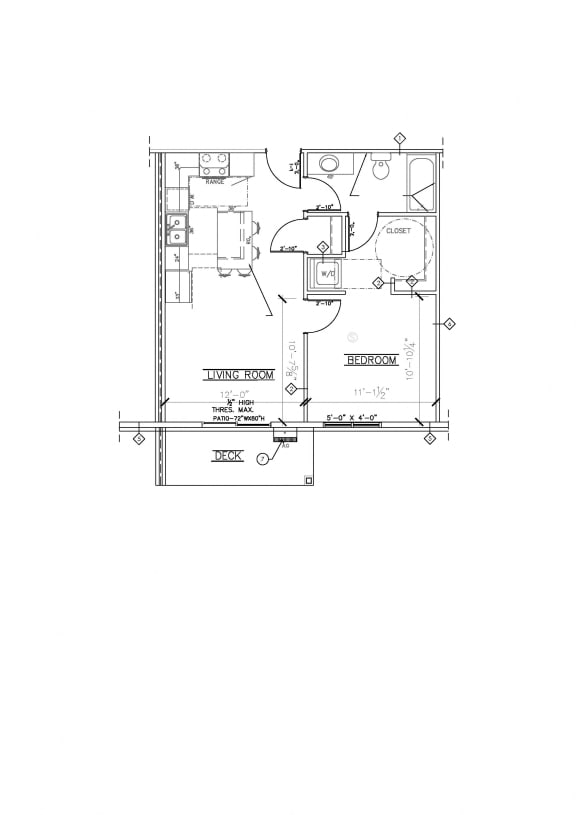 Floor Plan  1 Bed/1 Bath Floor Plan