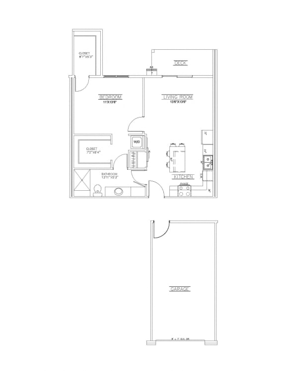 Floor Plans of Quarry View Apartments in Howard, WI