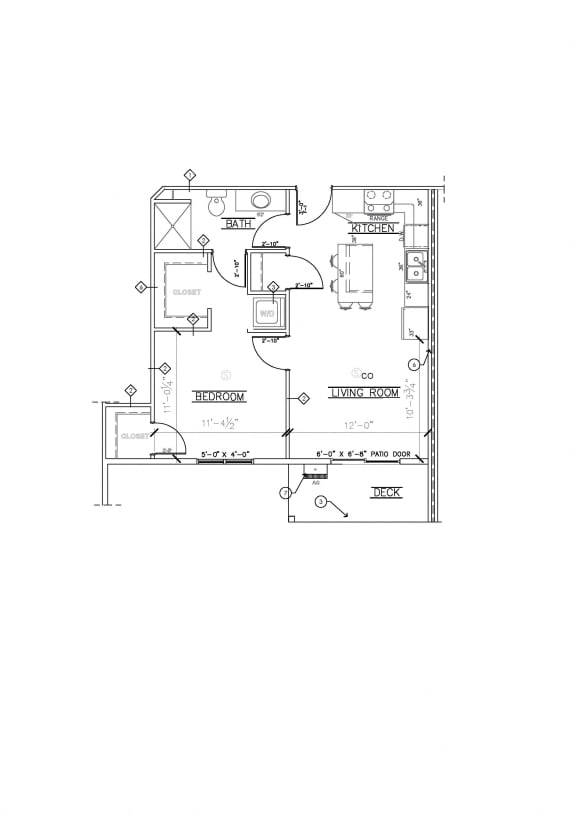 Floor Plan  1 Bed/1 Bath Floor Plan