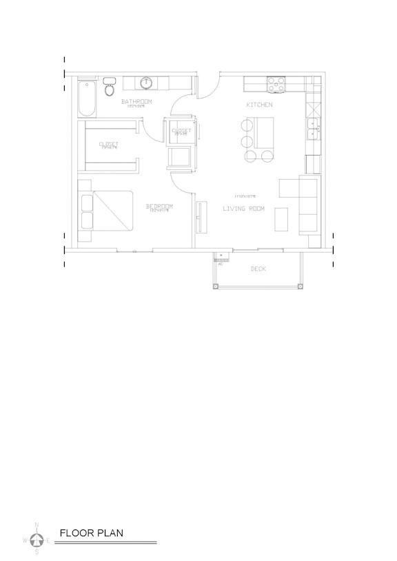 Floor Plan  1 Bed/ 1 Bath, Floor Plan