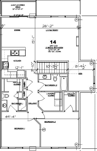 Floor Plans of Arvada Apartments in De Pere, WI