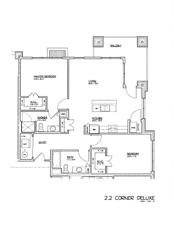 the floor plan of the condo