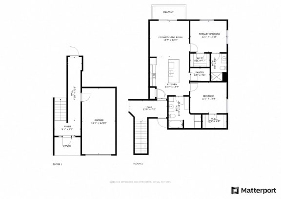 2 BED / 2 BATH / CORNER - UPPER.20 FLOOR PLAN