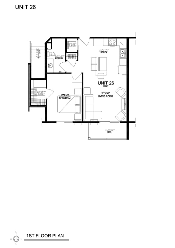 the unit 26 floor plan