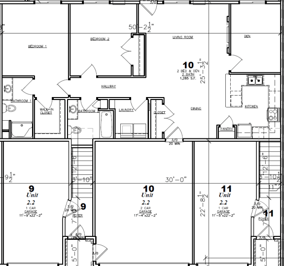 2 Bed/2 Bath Floor Plan