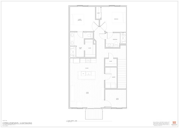 A floor plan of a Citizen Apartment in Line Building.