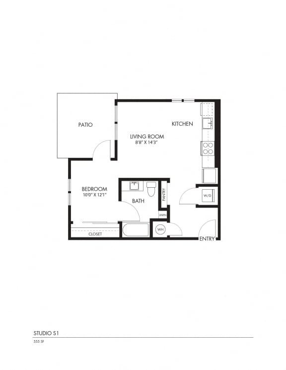 Sant&#xE9; Apartments 2D Floor Plans S1