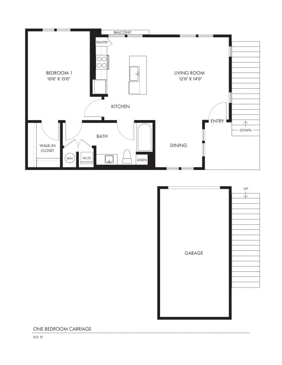 Sant&#xE9; Apartments 2D Floor Plans CARRIAGE