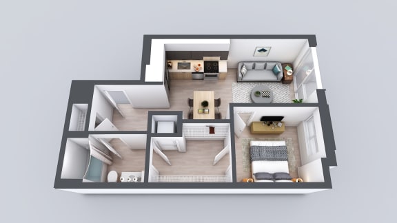 KADO NW Apartments A1a Floor Plan