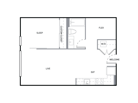 4730 California Apartments in Seattle, Washington Graham Floor Plan