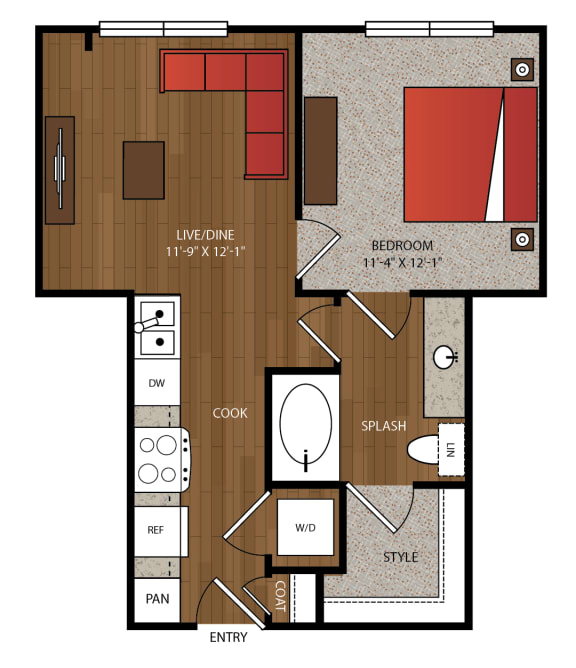 Ella Apartments A13 Floor Plan