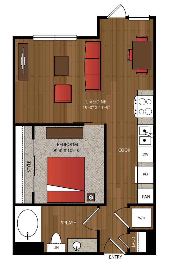 Ella Apartments A14 Floor Plan