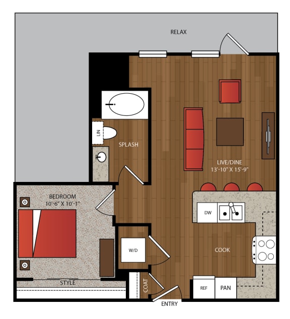 Ella Apartments A16 Floor Plan