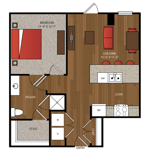 Ella Apartments A20 Floor Plan