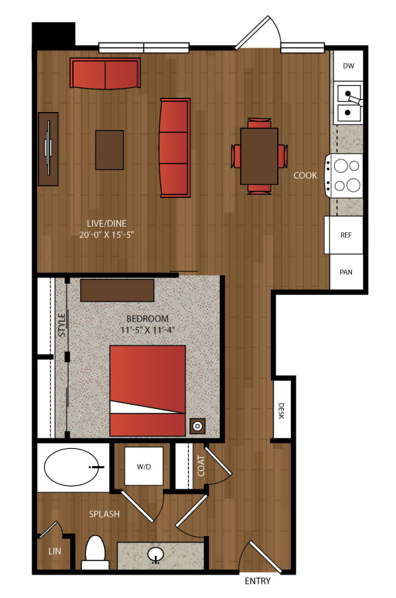 Ella Apartments A21 Floor Plan
