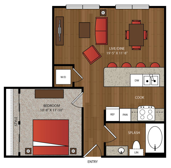 Ella Apartments A3 Floor Plan