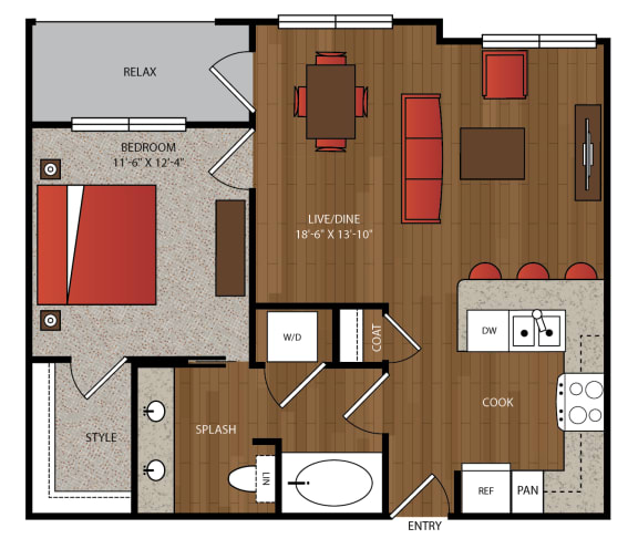 Ella Apartments A8.1 Floor Plan