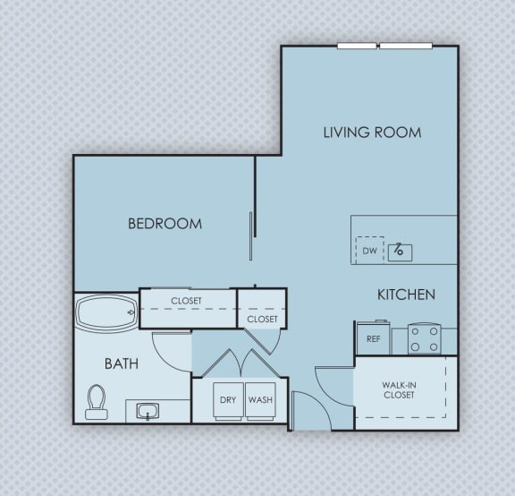 Floor Plan  Tempo PDX Apartments B3.a Floor Plan