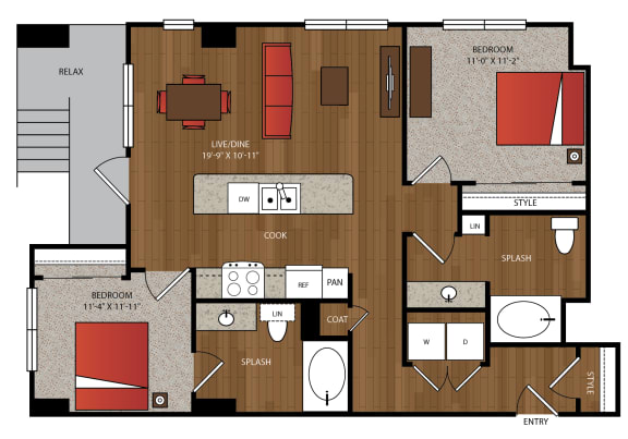 Ella Apartments B2.6 Floor Plan