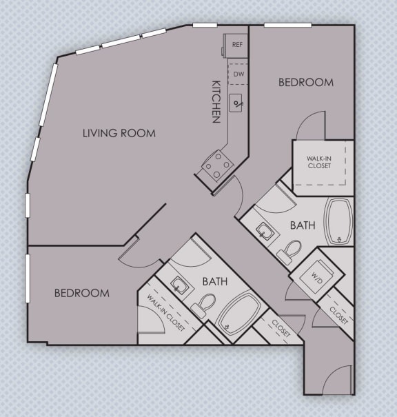 Tempo PDX Apartments D4 Floor Plan